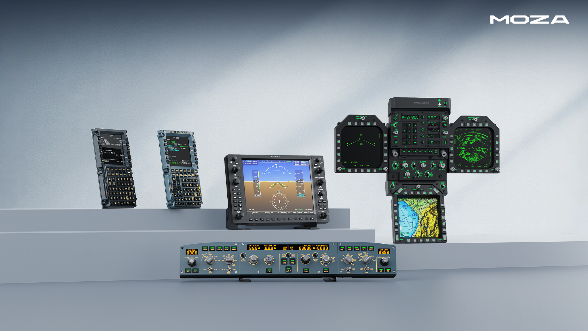 MOZA Expands Beyond Controls with New Generation of Flight Displays, Panels, and Cockpit Systems