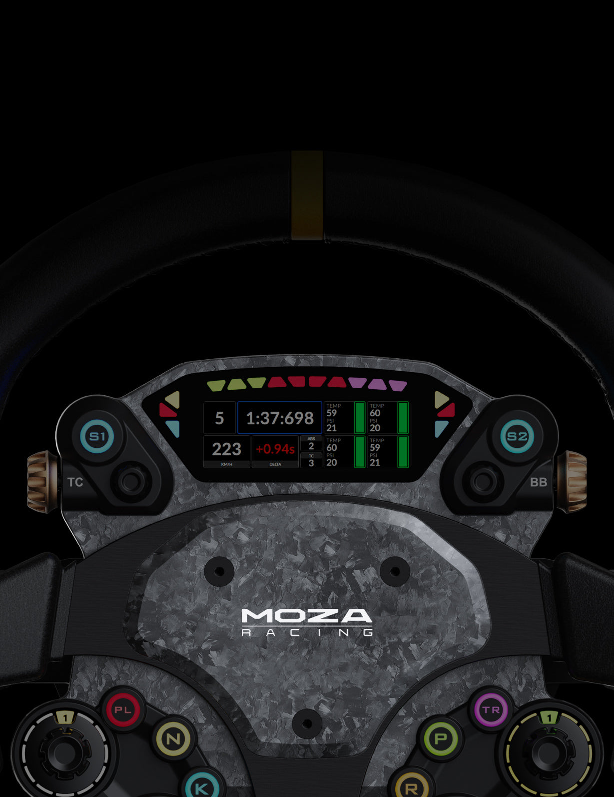 CS Pro Steering Wheel by MOZA | Custom UI & RGB Lighting – MOZA Racing EU