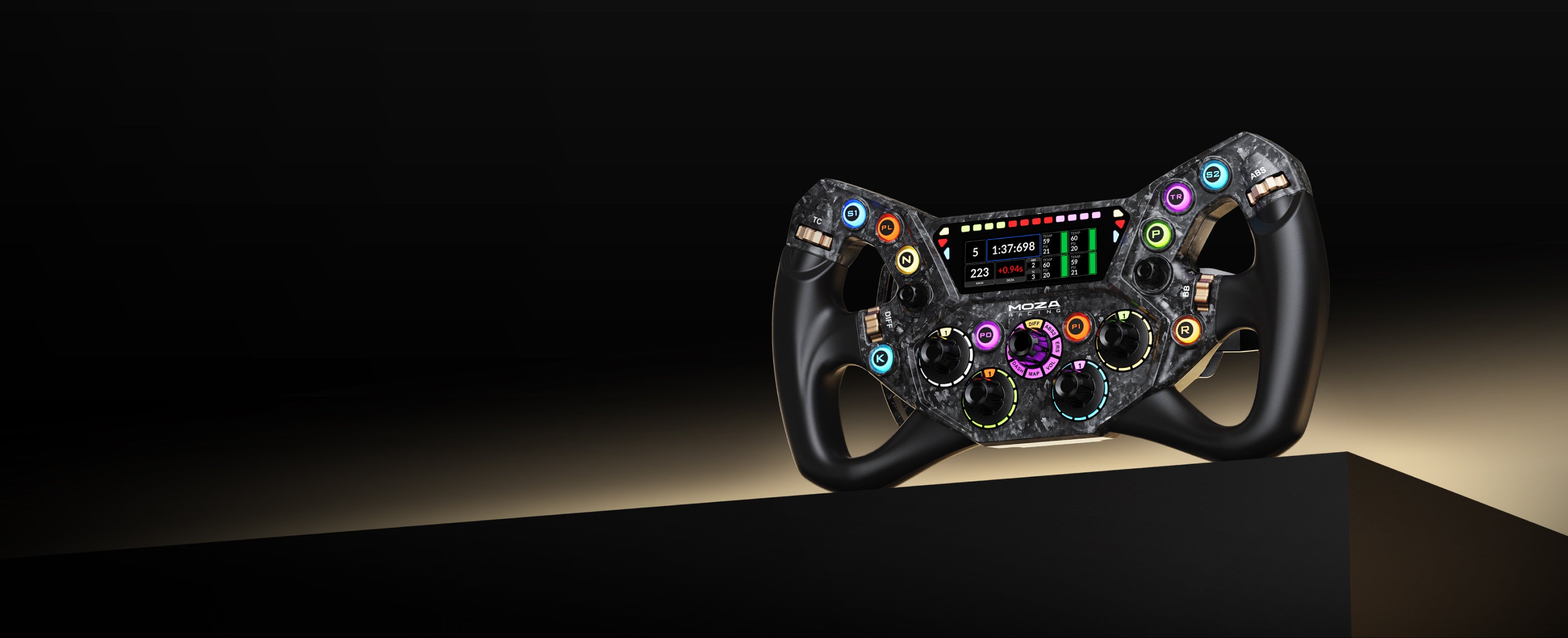 Ks Pro Rear KS Pro Steering Wheel by MOZA | Custom UI & RGB System – MOZA Racing EU