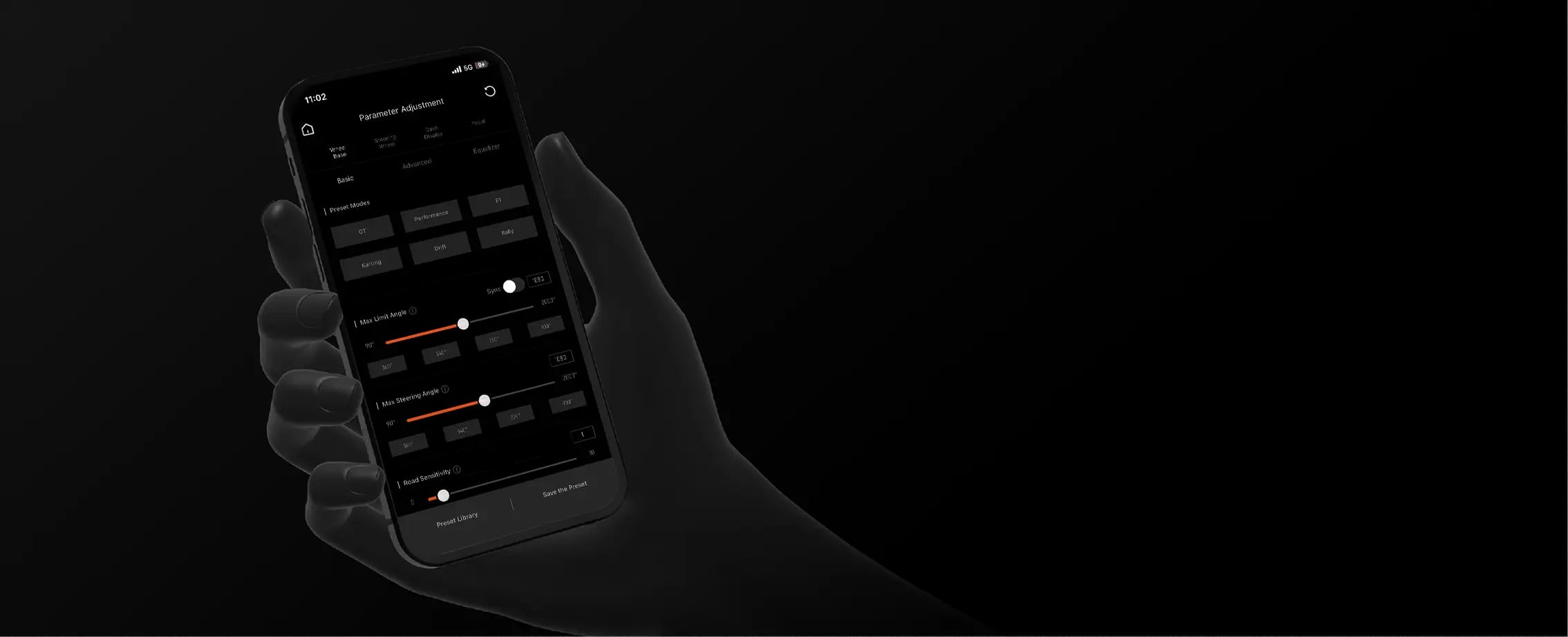 MOZA R12 V2 – Mobilní aplikace s cloudovým ovládáním